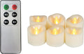 CANDLE CHOICE Battery Operated Flameless LED Tea Lights with Remote Timer Realistic Flickering Electric Tealight Candles Set Wedding Party Christmas Decorations Centerpieces Batteries Included 6 PCS