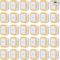 Tuanse 48 Pack LED Night Lights Plug into Wall Smart Sensor Sensor Automatic Night Lamp Nightlights Accessories for Bedroom Bathroom Toilet Stairs Kitchen Hallway(Orange)