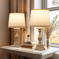 Touch Lamps for Bedroom Set of 2,Bed-Side Table Lamps with 2 USB Ports, Bedroom Lamps with 3-Way Dimmable,23" Tall Table Lamps for Living Room/Night-Stand, Bonus 2 Bulbs