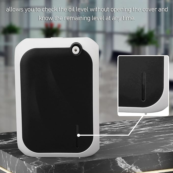 Smart Essential Oil Diffuser Aromatherapy Air Freshener with 140ML Oil Capacity 4 Speed Adjustment BT APP Control 200m Coverage for Home Office SPA (Black)