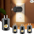 LED Night Light,Motion Sensor Night Lights Plug into Wall with Dusk to Dawn Sensor, Auto On/Off, Motion Activated Night Light,3000K Soft White,100 Lumens,4-Pack,Non-Dimmable