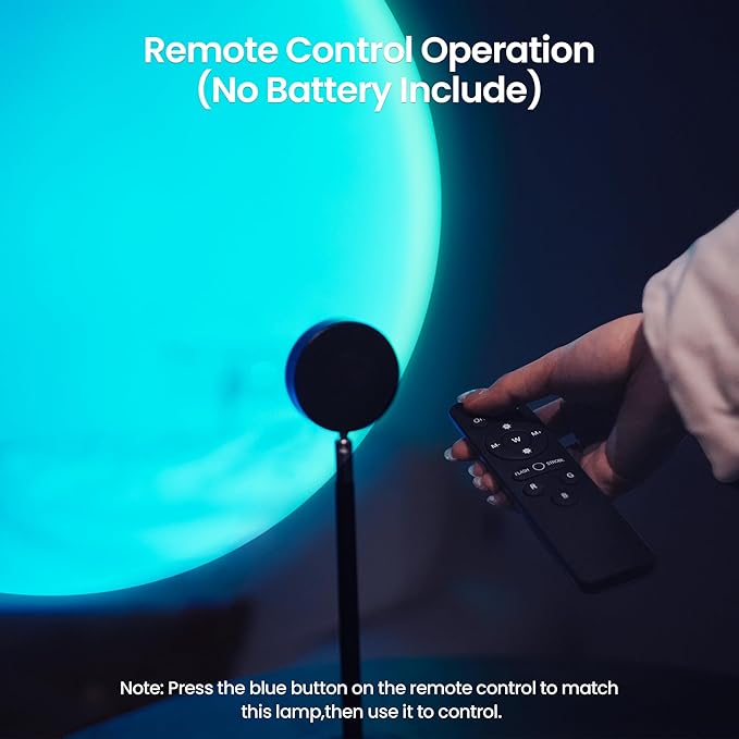 Sunset Lamp Projector with Remote Control, Multiple Colors LED APP Control Sunset Light Three Control Methods Night Light for Room Decor/Christmas Gift/Photography/Party/Bedroom Decor