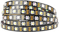 BTF-LIGHTING RGBW RGB+Natural White SK6812 (Similar WS2812B) 4 Colors in 1 LED Strip Individually Addressable 16.4ft 60Pixel/m 300LED Light Dream Color IP65 DC5V Black PCB (No Adapter or Controller)