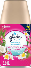 Glade Automatic Spray Refill, Air Freshener for Home and Bathroom, Exotic Tropical Blossoms, 6.2 Oz