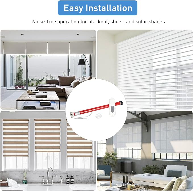 Zigbee Roller Blinds Motor – Smart Tubular Motor for 1-1/2" (38mm) Tubes – 5V Rechargeable, Works with Tuya Zigbee Gateway – Voice & App Control (Alexa/Google Home) Controlled Motors for Smart Shades