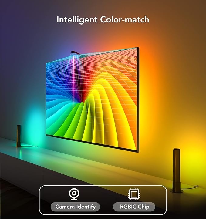 Govee Smart Wi-Fi RGBIC LED Strip Lights & Light Bars, DreamView T1 Pro for 55-65in TVs - Works with Alexa & Google Home