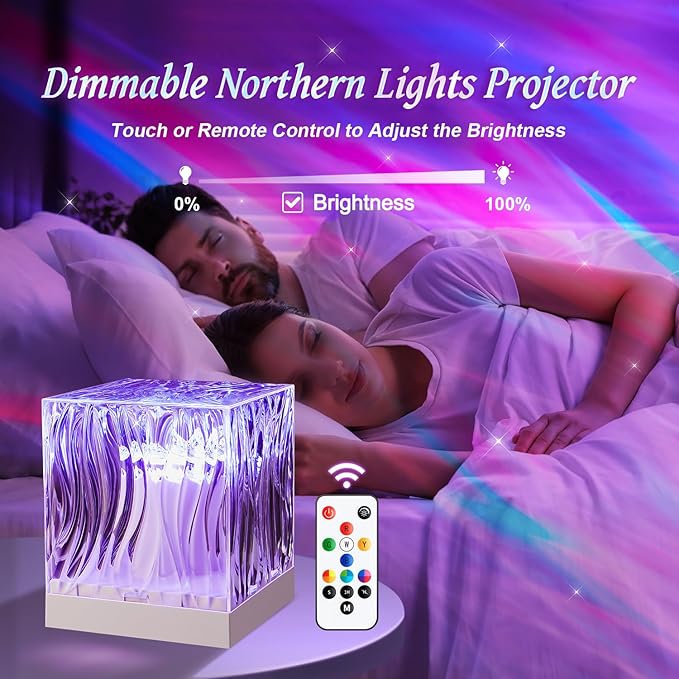 Northern Lights Projector Aurora Light Projector, 18-Color Sunset Lamp Cool Stuff for Teen Girls Game Room Decor for Teen Girls, Mood Lighting Galaxy Projector for Bedroom Decorations, Boy Girl Gifts