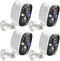 GMK Security Cameras Wireless Outdoor 4 Pack, 2K Battery Powered Cameras for Home Security, Color Night Vision, Motion Detection, 2-Way Talk, IP65 Waterproof, Remote Access, Cloud/SD Storage