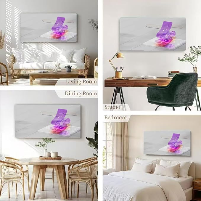 Wibinuki Wall Art Wall Decor Wall Paintings Artificial Intelligence Machine Learning Nural Language Processing for Living Room Bedroom Bathroom Home Decor Can Be Hung Directly 20"x 40"
