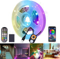 Meiyue LED Strip Light Motion Sensor Under Bed Lights 9.84FT RGB,Remote/APP Control,Dimmable,Music Sync,Auto-Off Timer,Motion Activated Led TV Night Light for Bed Stair Cabinet Party Computer Desk