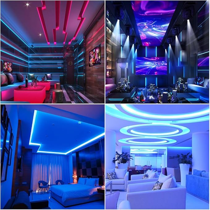 WS2812B IC RGB 5050SMD ECO Individual Addressable LED Strip Light, 3.2FT 144LED/m Flexible Full Color IP30 DC5V Black PCB for DIY Project (No Power Adapter or Controller)