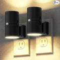 Briignite Motion Sensor Night Light,2 Pack Motion Activated Plug in Night Lights, 0-100LM Dimmable Soft White 3000K, Motion Sensor Light Indoor for Bathroom Hallway Bedroom Stairway Kid Elderly Pet