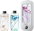 Small Waterless Oil Diffuser, Cordless Aromatherapy Diffusers with Real Flowers | 3 Scents Home Fragrance, 6-Speed Adjustable Air Freshener for Office & Bedroom