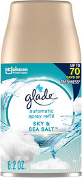 Glade Automatic Spray Refill, Air Freshener for Home and Bathroom, Sky & Sea Salt, 6.2 Oz