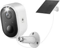 Solar Security Camera Outdoor Wireless, 2K Color Night Vision, Battery Powered PIR Motion Detection,2.4GHz WiFi Cameras for Home Surveillance, Light and Sound Alarm, 2-Way Audio