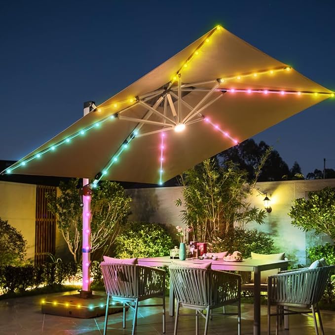 16.5ft Star String Lights, 33 LED RGB Color Changing String Fairy Lights, Smart APP & IR Remote Control, 200+ Scene Modes for Bedroom Backdrop Indoor Outdoor Christmas Decorations