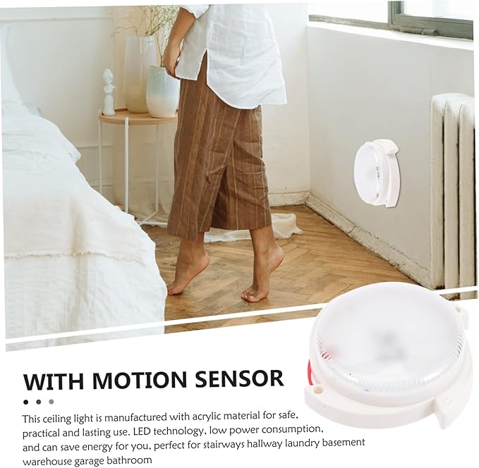 Smart Aisle Lamp Motion Sensor Acrylic Hallway Lighting Delay Function for Indoor Use