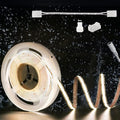 PAUTIX COB LED Strip Light IP65 Waterproof Natural White 4000K,UL-Listed 20ft/6.1m CRI 90+ Super Bright 24V LED Tape Light for Cabinet/Home/Office DIY Lighting Projects(Adapter & Dimmer Not Included)