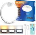 BLNAN Rechargeable Motion Sensor Ceiling Light with Remote, Dimmable Closet Light, LED Shower Lights, Waterproof Battery Operated Ceiling Light for Closet Shower Stairs Shed Hallway Porch