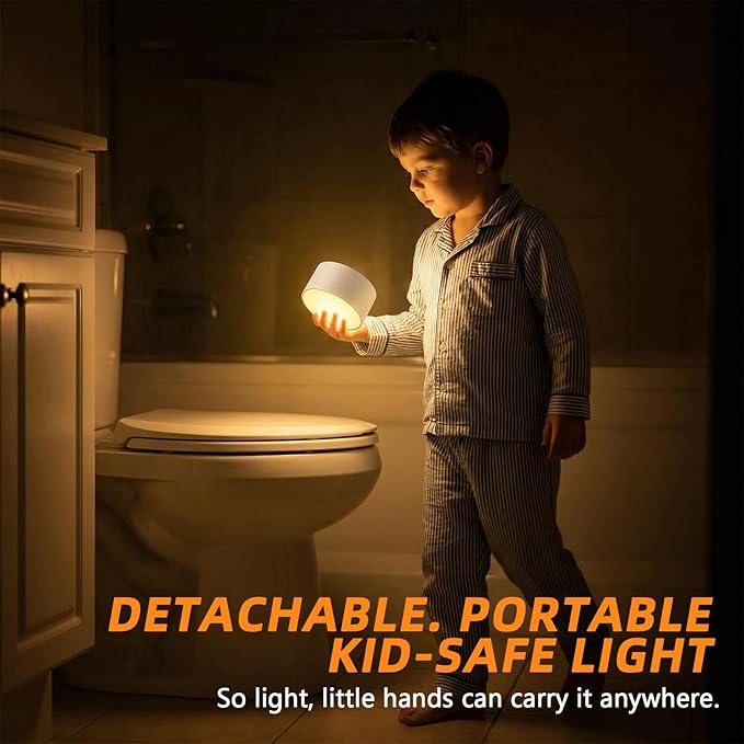 4-in-1 LED Floor Lamp with Detachable Magnetic Head - Adjustable Height Standing Lamp & Table Lamp, Portable Night Light for Bedroom, Reading, Nursing, Non-Disturbing Sleep Aid(Beige)