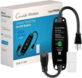 Lutron Caseta Outdoor Smart Plug Weatherproof+ and Pico Smart Remote, for Landscape and String Lighting, P-PKG1OUT-BL, Black