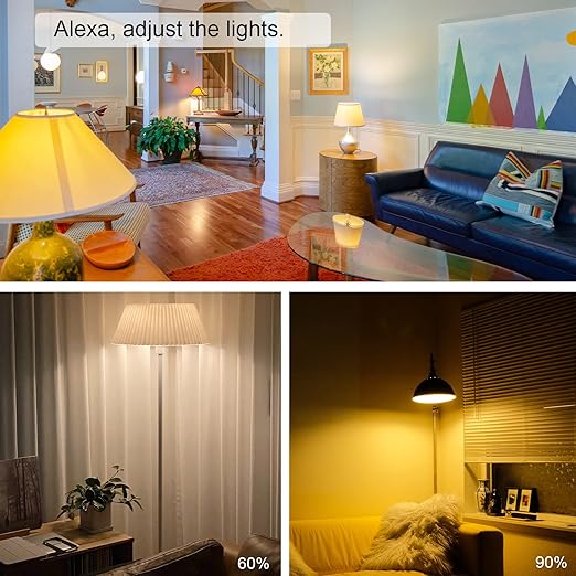 New One Smart Dimmer Plug, 2.4G Wi-Fi Dimmable Smart Plug, 2-Way Switch, Voice Control, White