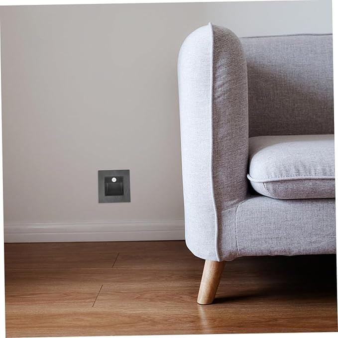 BESTOYARD LED Motion Sensor Step Light Recessed Indoor Lights for Stairs Aisles and Hallways Soft Warm Lighting for Bathrooms and Bedrooms Easy Installation