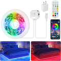 Motion Activated LED Strip Under Bed Lights, 9.8Ft RGB LED Strip Lights with Motion Sensor, Remote, App Control, Music Sync Motion Sensor LED Light Strip USB Powered for Bedroom Cabinet TV PC