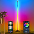 LanAqua Corner Floor Lamp, Smart RGB LED Corner Lamp,16 Million Colors Changing LED Floor Lamp with App and Remote Control,Music Sync & Timer Mood Lighting for Living Room,Smart Floor Lamp