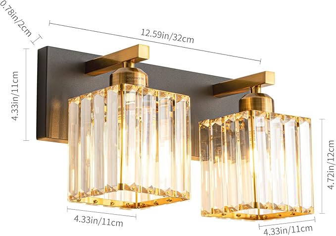 2PacksOutdoorLEDWallLights,16in10-100% DimmingModernPorch&PatioLightsWallSconce,BlackSquareExteriorWallLightFixture,SuitableforLivingRoom,Garage,Bathroom