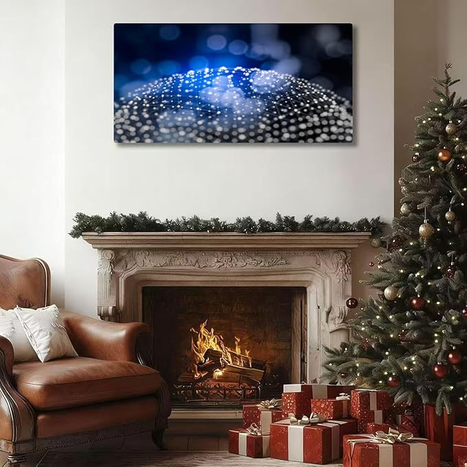 Wibinuki Wall Art Wall Decor Wall Paintings Abstract Network for Living Room Bedroom Bathroom Home Decor Can Be Hung Directly 20"x 40"