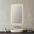 Blossom 21x36 LED Mirror for Bathroom | Backlit LED Vanity Mirror with Anti-Fog, Stepless Dimmable & 3 Color Temperature | Lighted Mirrors for Bathroom Wall | Smart Vanity Makeup Mirror with Lights