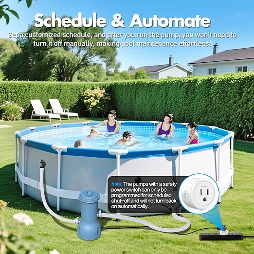 KimFilter WiFi Smart Plug, Wireless Plugs Outlet Compatible with Alexa & Google Voice Assistant, App Controlled Outlet with Timer Function, 2.4GHz Only Wi-Fi Smart Socket, Smart Plug Timer for Home