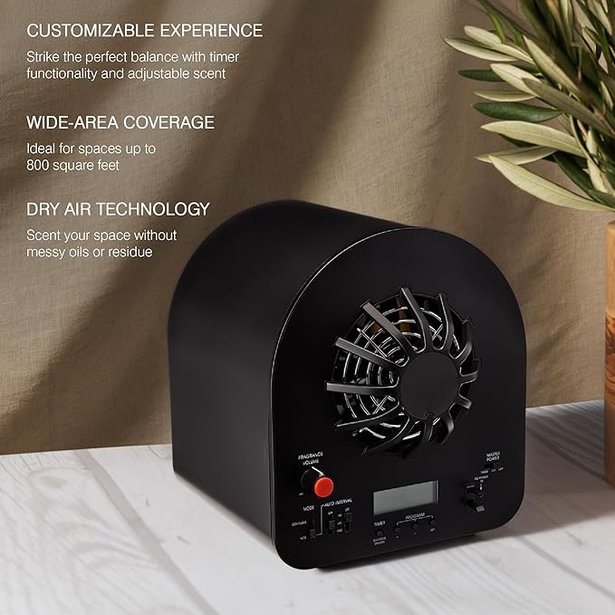 Westin White Tea Home Scent Diffuser Machine – Hotel Air Freshener with Signature White Tea Refill Cartridge – Waterless Scent Air Fragrance System for Large Rooms