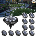 SOLPEX Mini Solar Ground Lights, 12 Pack Solar Lights Outdoor Waterproof, Landscape Lighting for Garden Pathway Driveway Walkway (Cool White)