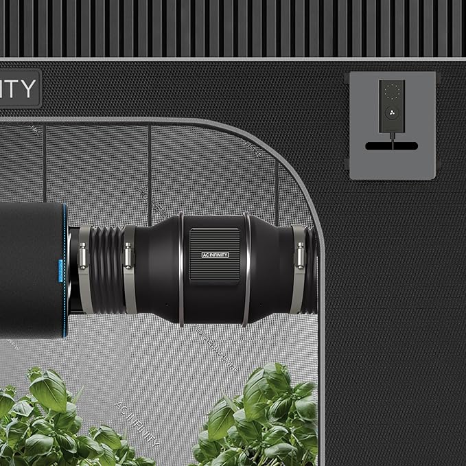 AC Infinity CLOUDLINE PRO S12, Quiet 12” Inline Duct Fan with Speed Controller - EC Motor Ventilation Exhaust Fan for Heating Cooling Booster, Grow Tents, Hydroponics