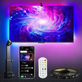 TV LED Backlight with Camera for 55-65 inch Screens, 13Ft LED Strip Lights Sync to Screen & Music, RGB Built in Chip Strip Lights Color Changing, Smart App Control, USB Power