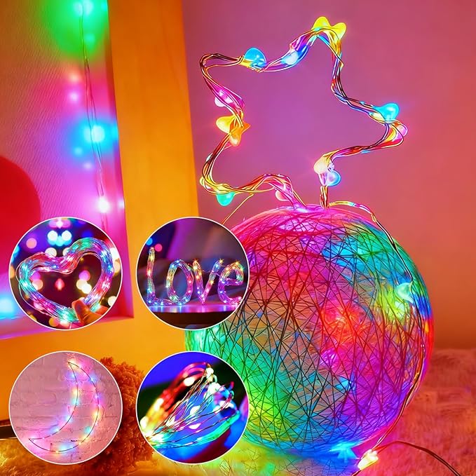 12Pack Fairy Lights Battery Operated, 7ft 20 LED 3 Modes Speed Twinkle Mini String Lights Waterproof Silver Wire Firefly Starry Lights for Mason Jars Wedding Party Christmas Easter Decorations