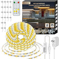 HOUHUI Outdoor White LED Strip Lights Waterproof, 65.6Ft 2700K-6500K Warm to Cool White LED Light Strip with Remote, Tunable White LED Tape Lights IP67 Waterproof for Bedroom Kitchen Backyard RV Patio