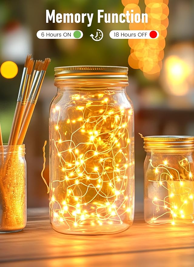 Minetom Twinkle Fairy Lights, 33 ft 100 LED USB Plug in String Lights with Remote and Timer, Waterproof 8 Modes for Bedroom Indoor Wreath DIY Party Wedding Holiday Christmas Ramadan Decorations