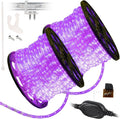 WYZworks 3312LEDs, 300ft LED Outside Rope Lights, Outdoor ETL Certified Waterproof Permanent 360 Degree Light Emitting, Flexible Tube, Connectable, Christmas Palm Tree Exterior Landscape, Purple