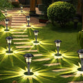 Solar Pathway Lights Outdoor, 12 Pack Warm White Solar Light Outdoor, Waterproof Garden Lights, Auto On/Off Walkway Lighter Outdoor, Solar Lights for Yard Patio Walkway Driveway Pathway