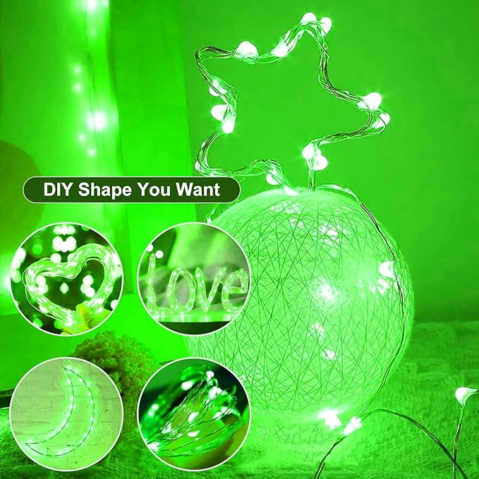 12Pack Fairy Lights Battery Operated, 7ft 20 LED 3 Modes Speed Twinkle Mini String Lights Waterproof Silver Wire Firefly Starry Lights for Mason Jars Wedding Party Christmas Decorations