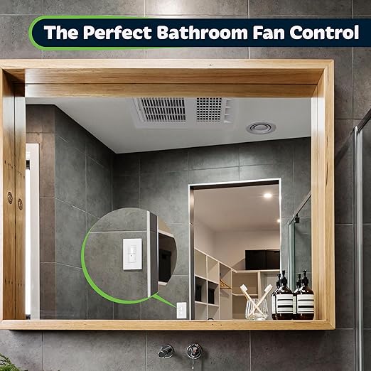 TOPGREENER PIR Motion Sensor Light Switch, Occupancy & Vacancy Motion Sensor Switch, Operable Without Ground Wire, No Neutral Wire, Single Pole, TDOS5-HL-W-6PCS, White