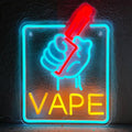 VAPE Neon Sign Led for Business Smoke Shops Neon Light Up Signs Wall Art VapeSmoke Smoking Store USB Powered 15.7"x11.8"