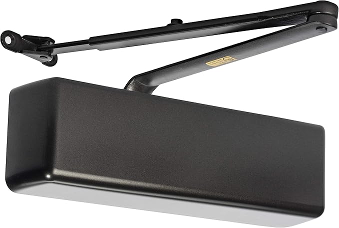 Dynasty Hardware Door Closer, Grade 1 Heavy Duty Commercial Hydraulic Closer, Self-Closing, Adjustable Spring Size 1-6, ADA Compliant, Surface Mount, Sprayed Duronotic Bronze, Series 4401