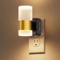 L LOHAS LED Night Light,Night Lights Plug into Wall,Dusk to Dawn Sensor,3000K Soft White,Brightness Adjustable,180°Rotating Acrylic Nightlight for Adults Bathroom Bedroom