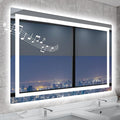 STARLEAD 59"x35" Bluetooth LED Bathroom Mirror with Dimmable Lighting, 3 Color Temperature, Anti-Fog, Touch Control, Wall Mounted Vanity Mirror for Daily Routines