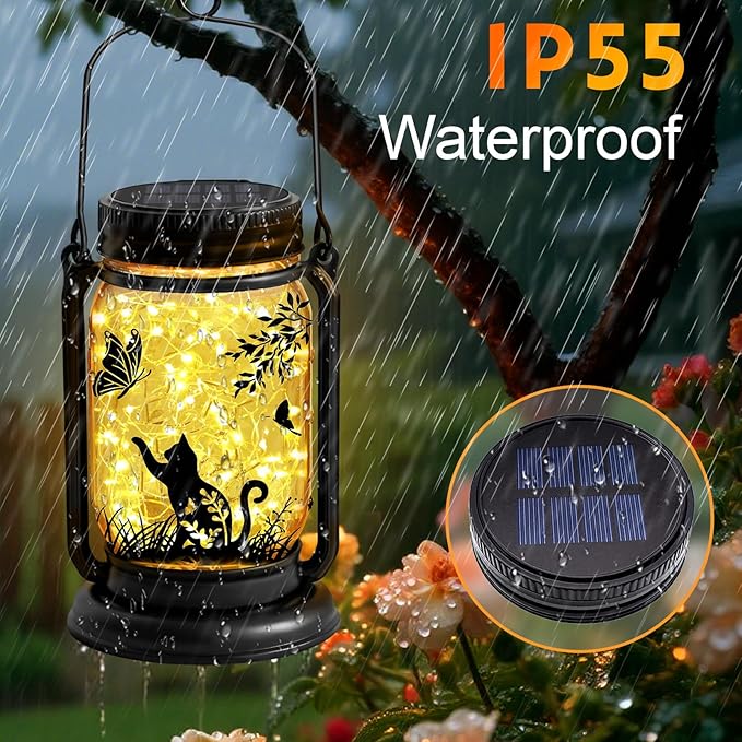 6 Pack Solar Light Replacement Top, Replacement Solar Light Parts for Mason Jar Lantern,Outdoor Decorative Waterproof Table Fairy Lights for Patio Yard Lawn Tree