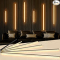 WiFi LED Recessed Lighting Kit for Wall Panels - 6pcs Adhesive Wall Strip Lights for Interior Wall Decor, 3000K Works with Alexa & Google Assistant for Wall Accent Acoustic Panels